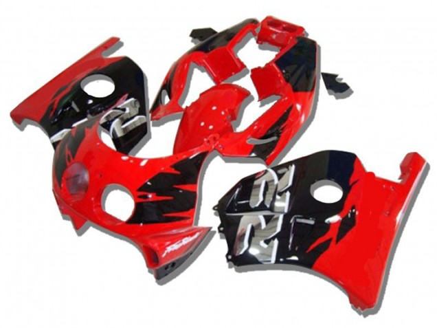 1990-1998 Rojo Negro Plata Rr CBR250RR Carenados Moto 1990-1998 Rojo Negro Plata Rr CBR250RR Carenados Moto