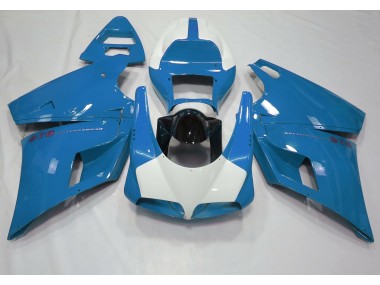 1993-2005 Azul Claro Brillante & Blanco Ducati 996 748 916 998 Carenados Moto Al Por Mayor