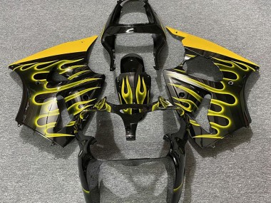 2000-2002 Negro Brillante & Amarillo Llama ZX6R Carenados Moto Al Por Mayor