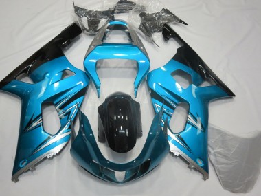 2001-2003 Azul Claro & Plateado GSXR 600-750 Carenados Moto Al Por Mayor