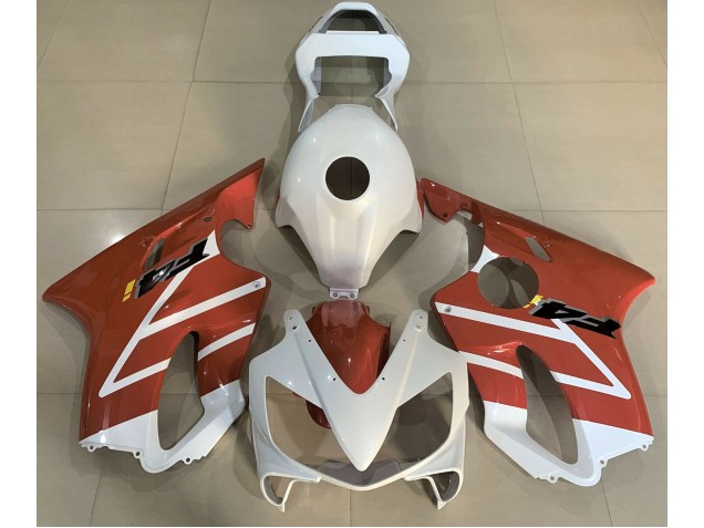 2001-2003 Blanco Brillante & Naranja CBR600 F4i Carenados Moto 2001-2003 Blanco Brillante & Naranja CBR600 F4i Carenados Moto
