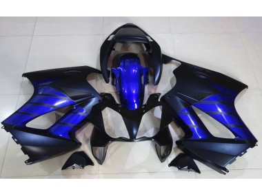 2002-2012 Negro Mate & Azul VFR800 Carenados Moto Al Por Mayor