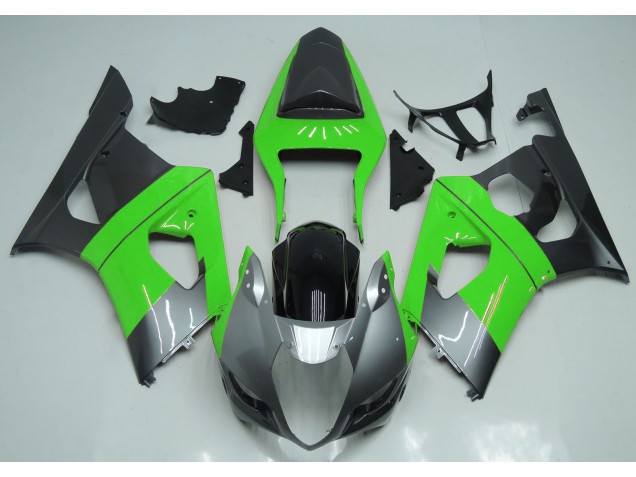 2003-2004 Verde Plata & Negro GSXR 1000 Carenados Moto