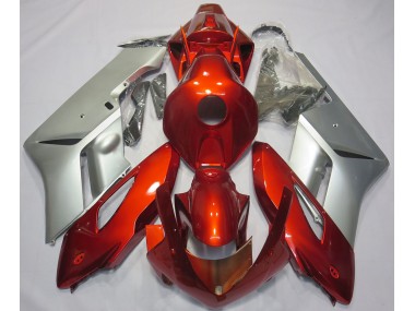 2004-2005 Rojo Plata CBR1000RR Carenados Moto Al Por Mayor
