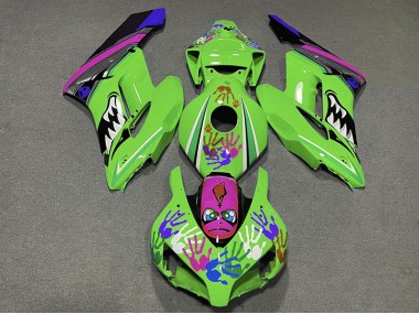 2004-2005 Tiburón Verde & Morado CBR1000RR Carenados Moto Al Por Mayor
