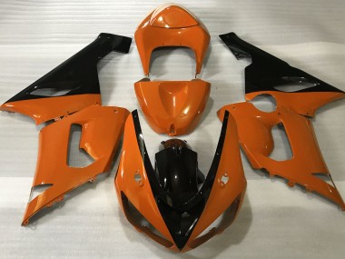 2005-2006 Naranja Brillante & Negro ZX6R Carenados Moto Al Por Mayor