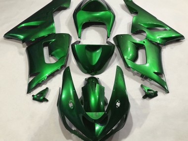 2005-2006 Verde Metalizado ZX6R Carenados Moto Al Por Mayor