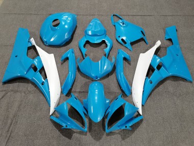 2006-2007 Azul & Blanco Con Perla R6 Carenados Moto Al Por Mayor