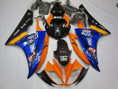 2006-2007 Azul Naranja R6 Carenados Moto Al Por Mayor