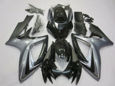 2006-2007 Plata Clara & Negra GSXR 600-750 Carenados Moto Al Por Mayor