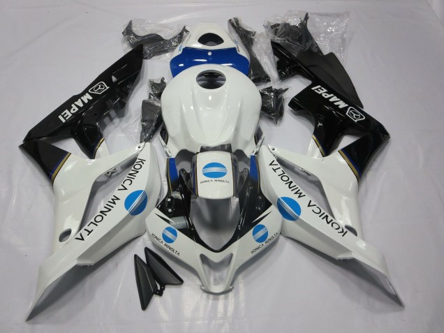2007-2008 Azul Konica Minolta & Negro CBR600RR Carenados Moto 2007-2008 Azul Konica Minolta & Negro CBR600RR Carenados Moto