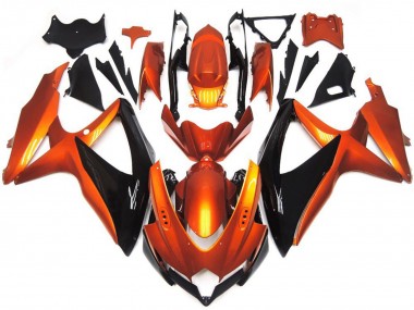 2008-2010 Bronce Naranja & Negro GSXR 600-750 Carenados Moto Al Por Mayor
