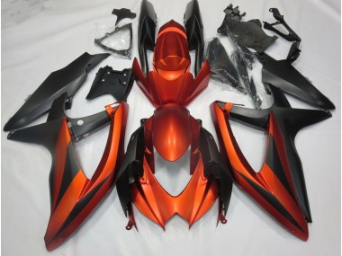 2008-2010 Naranja Mate Quemado GSXR 600-750 Carenados Moto Al Por Mayor