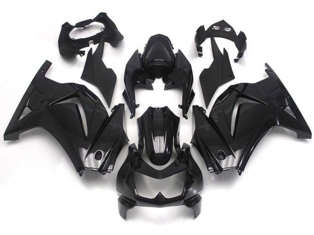 2008-2012 Negro Brillante Liso Ninja 250 Carenados Moto