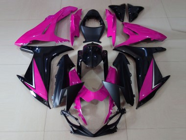 2011-2024 Rosa Brillante & Negro GSXR 600-750 Carenados Moto Al Por Mayor
