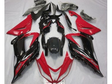 2013-2018 Negro & Rojo ZX6R Carenados Moto Al Por Mayor