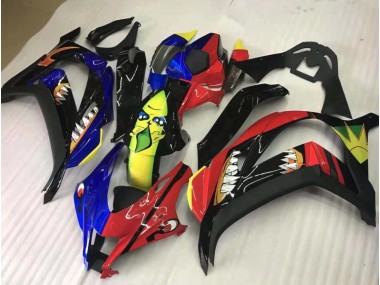 2016-2019 Compartir Rojo & Azul ZX10R Carenados Moto Al Por Mayor