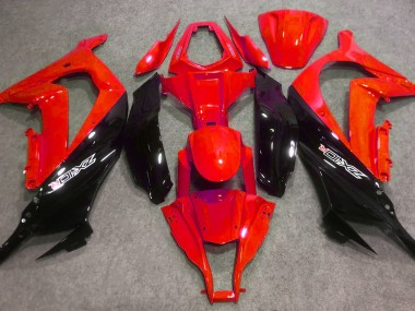2016-2019 Rojo Brillante & Negro ZX10R Carenados Moto Al Por Mayor
