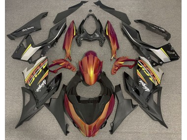 2018-2023 Naranja Líquido & Gris Ninja 400 Carenados Moto Al Por Mayor