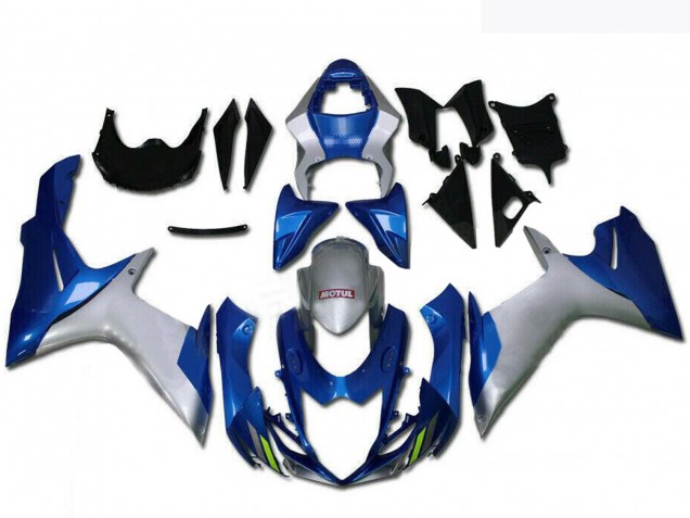 Carenados Moto Suzuki GSXR 600/750 2011-2024 - Plata Azul
