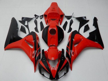Kits Carenados Moto Honda CBR1000RR 2006-2007 - Rojo Negro Brillante