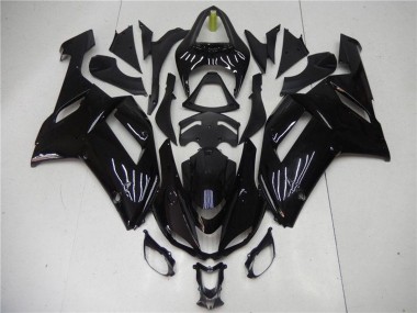 Carenado Moto ABS Kawasaki ZX6R 2007-2008 - Negro Brillante