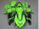 Carenado Moto Kawasaki ZX14R ZZR1400 2006-2011 - Verde Negro Brillante
