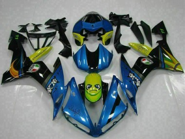 Carenados Moto Yamaha YZF R1 2004-2006 - Azul Amarillo Tiburón