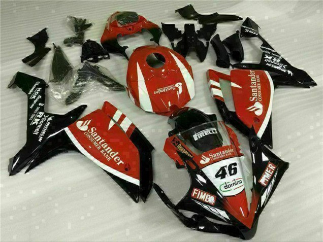 Carenados Moto Yamaha YZF R1 2007-2008 - Rojo Blanco Negro Fimer Santander 46