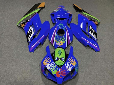 Carenados Moto Honda CBR1000RR 2004-2005 - Azul Verde Naranja Negro Tiburón