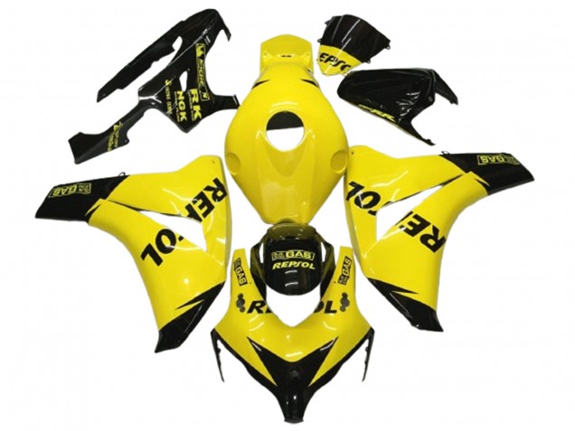 Carenados Moto Honda CBR1000RR 2008-2011 - Amarillo Negro Lustroso Repsol