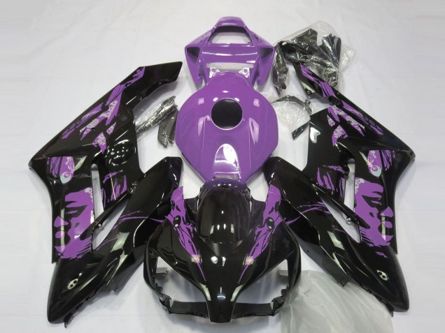 Carenados Moto Honda CBR1000RR 2004-2005 - Púrpura Claro Negro Brillante Le Mis