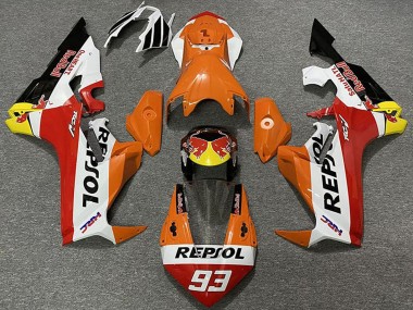 Carenados Moto Honda CBR1000RR 2017-2023 - Naranja Blanco Amarillo Rojo Negro Brillante Rojo Bull Repsol 93