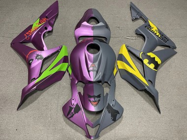 Carenados Moto Honda CBR600RR 2007-2008 - Gris Púrpura Bat Man vs Joker Mate