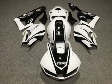Carenados Moto Honda CBR600RR 2013-2023 - Blanco Negro Brillante