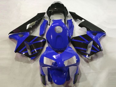 Carenados Moto Honda CBR600RR 2003-2004 - Azul Negro Brillante OEM Estilo