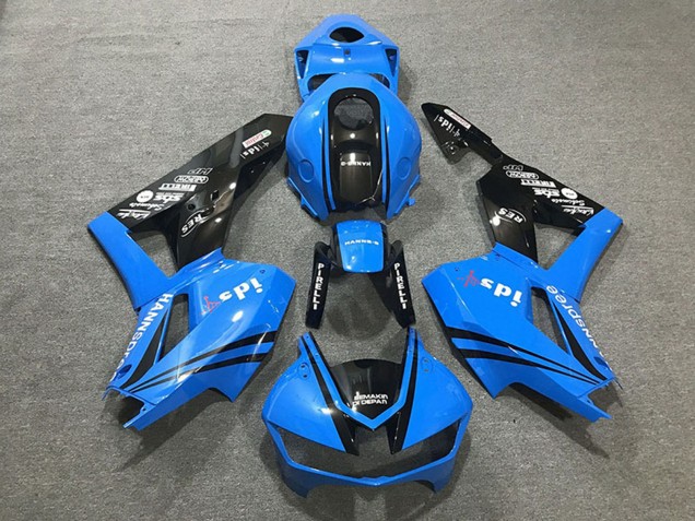 Carenados Moto Honda CBR600RR 2013-2023 - Azul Negro Brillante