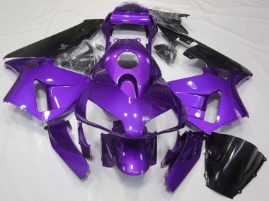 Carenado Moto Honda CBR600RR 2003-2004 - Púrpura Negro Brillante