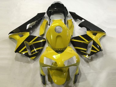Carenados Moto Honda CBR600RR 2003-2004 - Mostaza Amarillo Negro Brillante