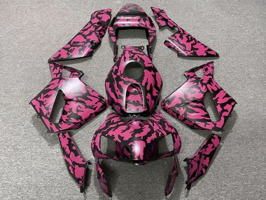 Carenados Moto Honda CBR600RR 2003-2004 - Rojo Negro Camouflage