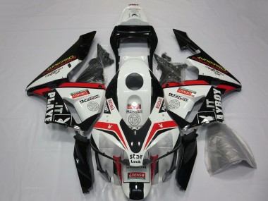 Carenados Moto Honda CBR600RR 2003-2004 - Blanco Rojo Negro Brillante Playboy