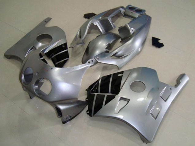 Carenados Moto Honda CBR250RR 1990-1998 - Plata Negro Brillante