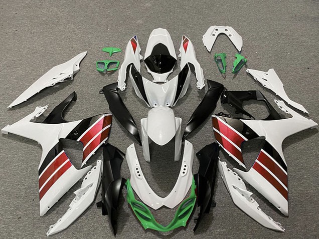 Carenados Moto Suzuki GSXR 1000 2009-2016 - Blanco Rojo Verde Negro