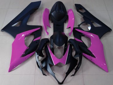 Carenados Moto Suzuki GSXR 1000 2005-2006 - Negro Mate Rosa