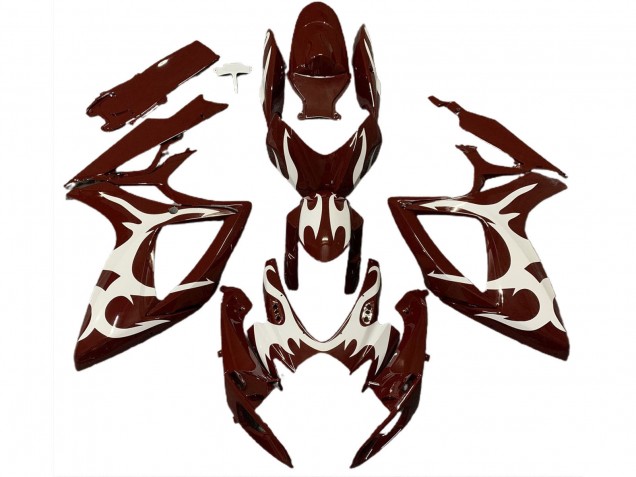Carenados Moto Suzuki GSXR 600 / GSXR 750 2006-2007 - Rojo Granate Blanco
