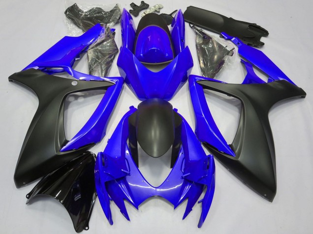 Carenados Moto Suzuki GSXR 600 / GSXR 750 2006-2007 - Azul Negro Mate