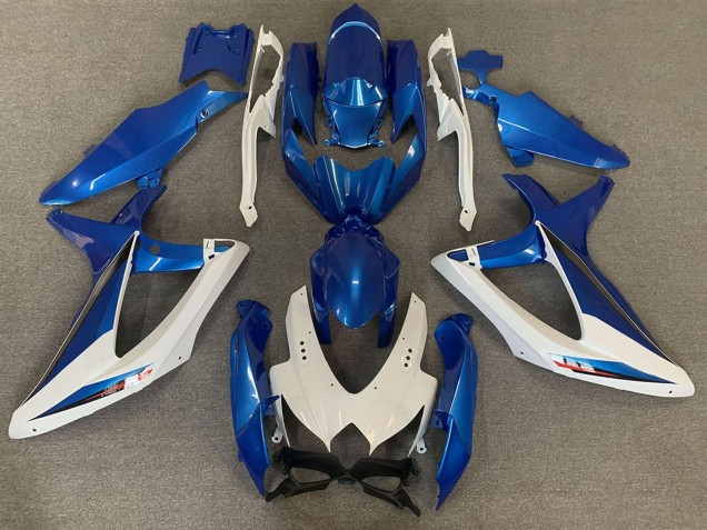 Carenados Moto Suzuki GSXR 600 / GSXR 750 2008-2010 - Blanco Azul OEM Estilo