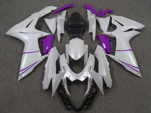 Carenados Moto Suzuki GSXR 600 / GSXR 750 2011-2024 - Blanco Perla Púrpura