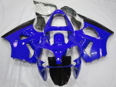 Carenados Moto Kawasaki ZX6R 2000-2002 - Azul Negro Brillante