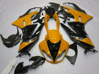 Carenados Moto Kawasaki ZX6R 2009-2012 - Naranja Negro Brillante